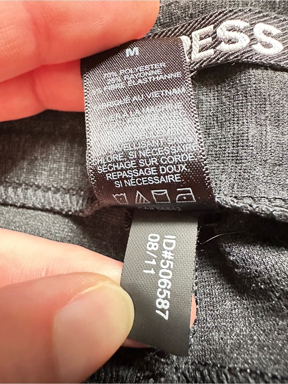 Express Dark Heather Gray Stretch Ponte Pants M Straight Leg 5 Pocket - Picture 5 of 9